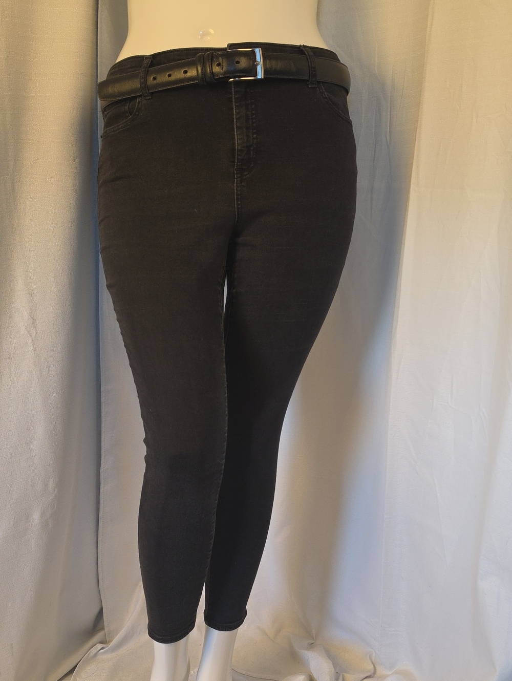 GAP Denim Legging Black High-Rise Skinny Stretch Jeans Size 16/33 Regular